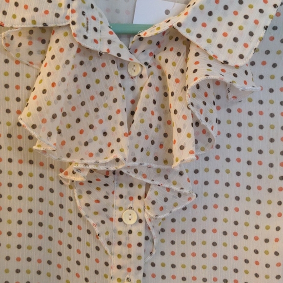 Button Down Ruffle Blouse - Picture 5 of 8